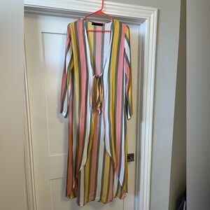 House of Harlow tie front swim coverup